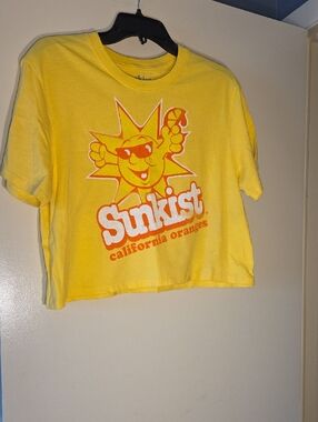 Sunkist Womens Crop  T-Shirt - California Oranges Graphic